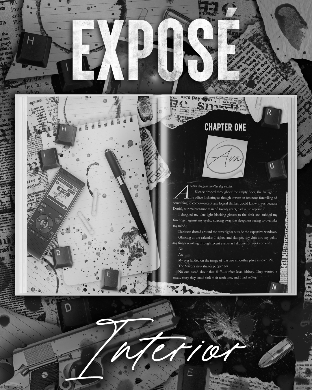 Exposé: An Enemies-to-Lovers Thriller Romance | Black Pages | Signed Website Exclusive