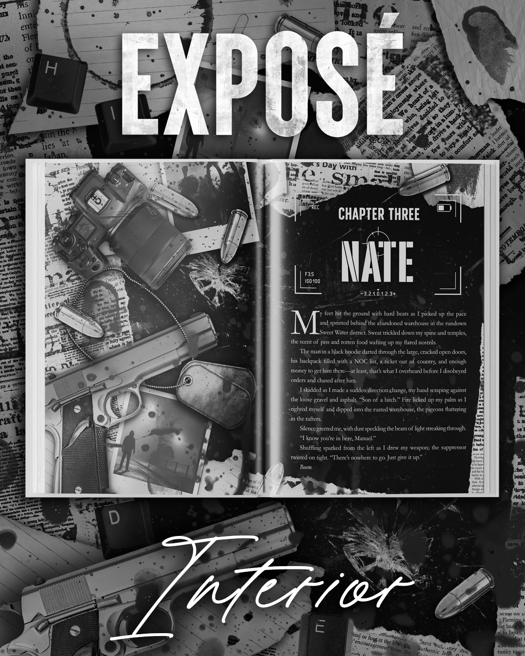Exposé: An Enemies-to-Lovers Thriller Romance | Black Pages | Signed Website Exclusive