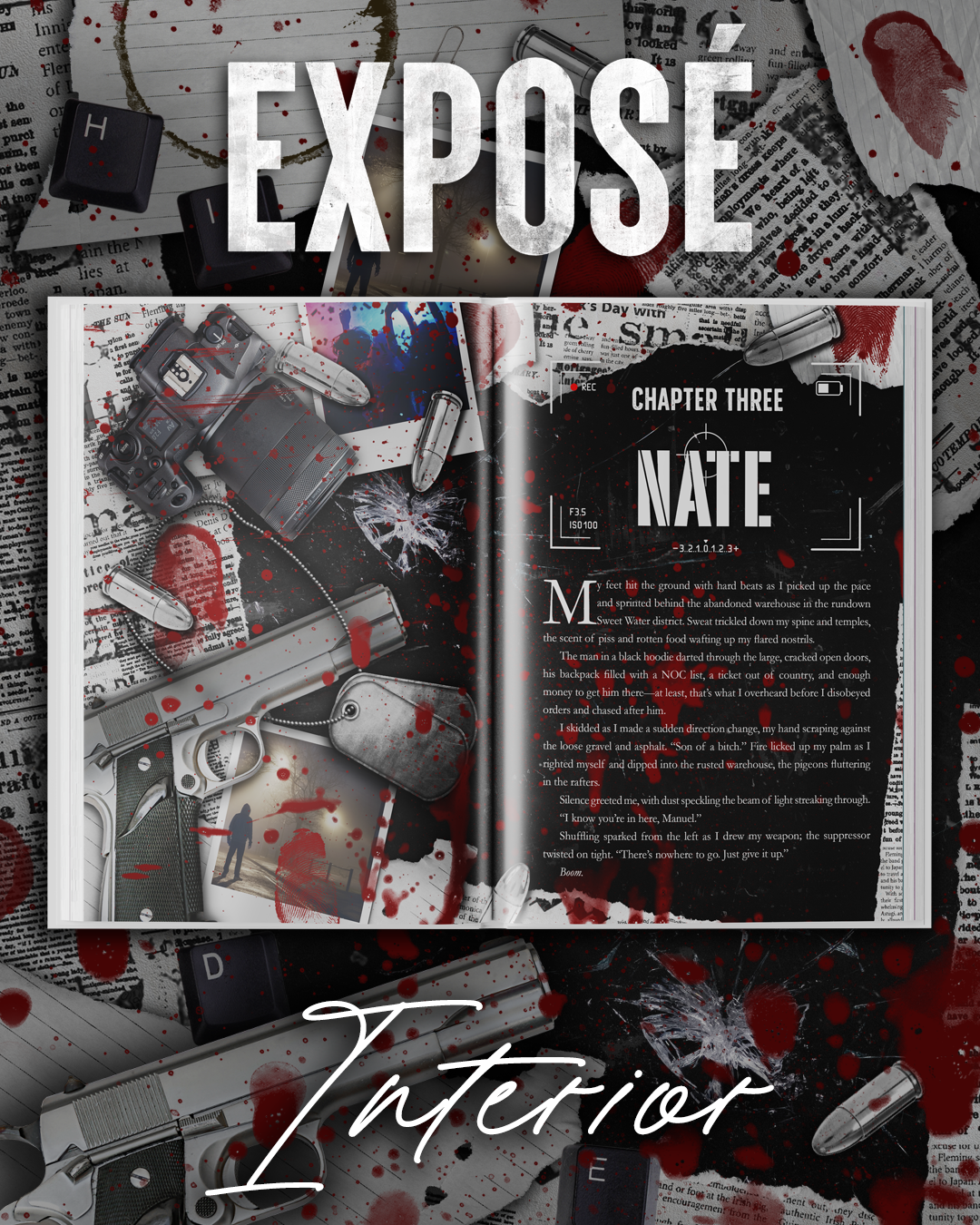 Exposé: An Enemies-to-Lovers Thriller Romance | Color Pages | Signed Website Exclusive