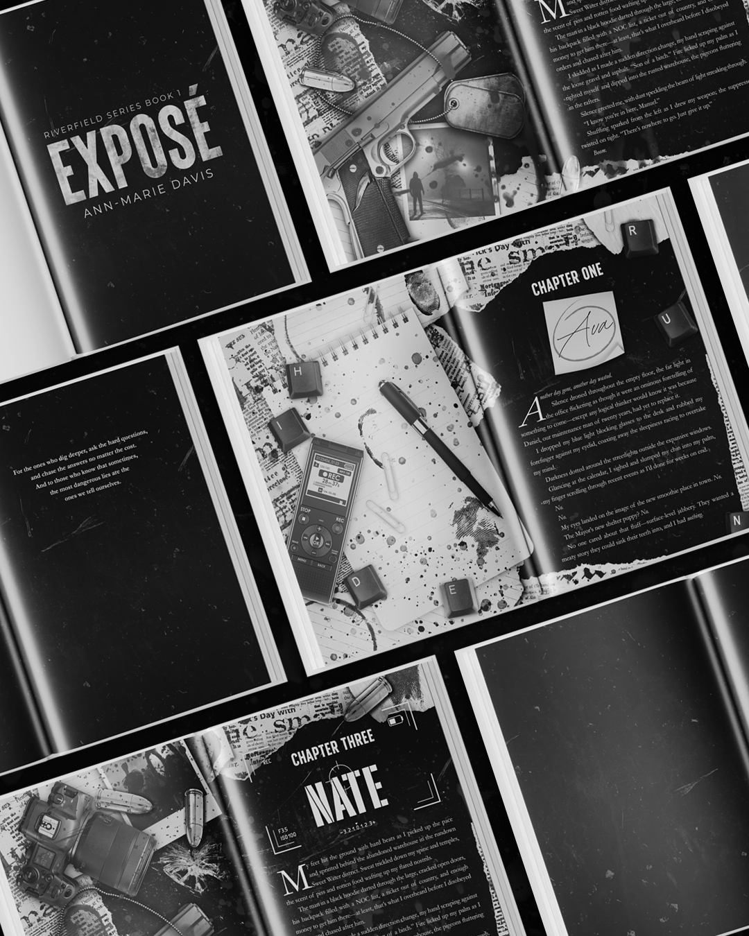 Exposé: An Enemies-to-Lovers Thriller Romance | Black Pages | Signed Website Exclusive